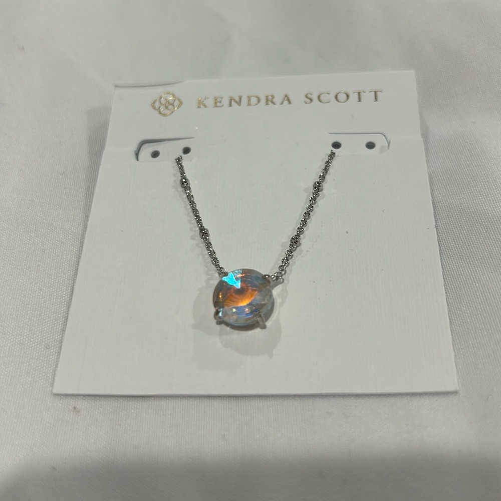 Sliver w/ gem Kendra Scott Necklace